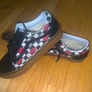 Checkered Cherry Vans